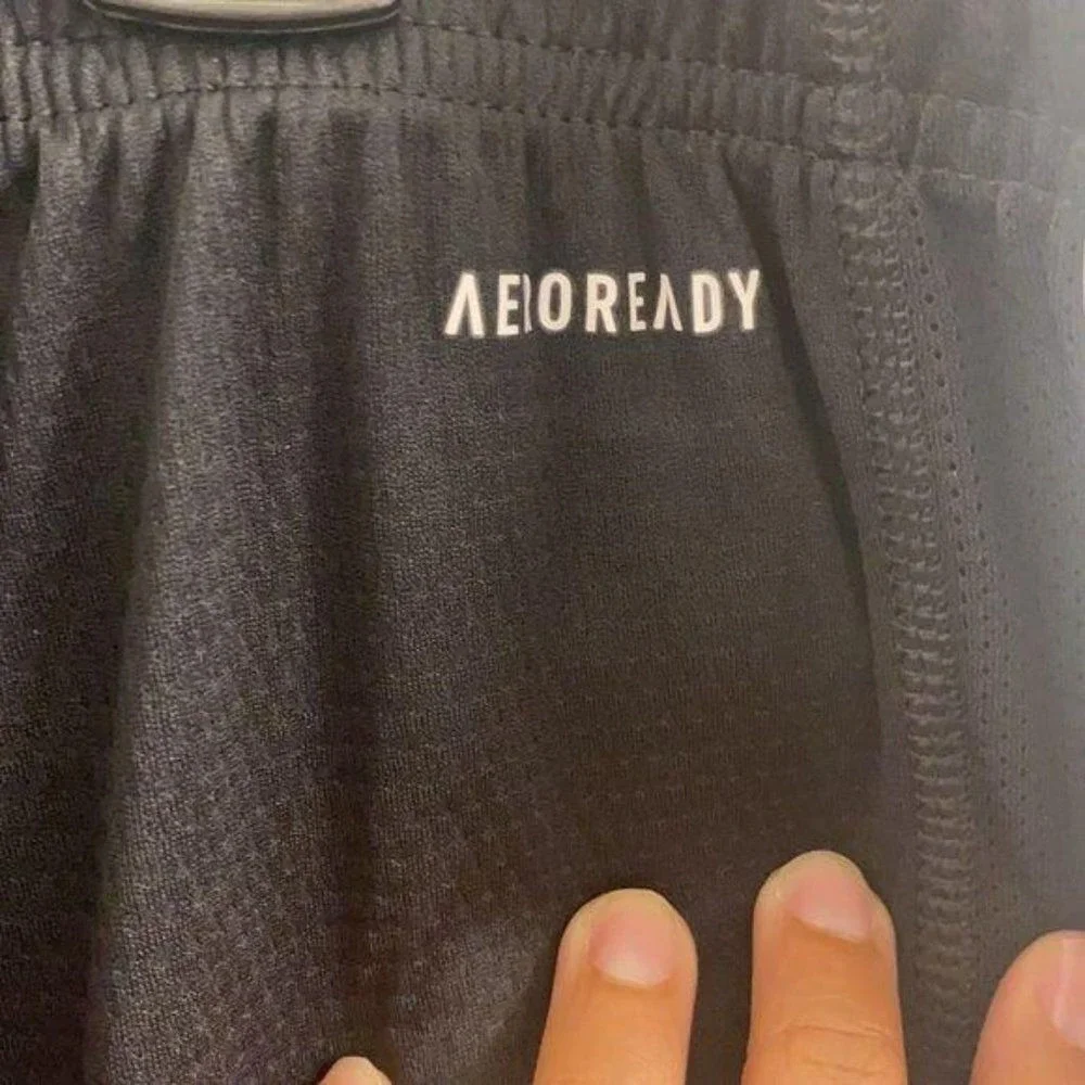 Adidas Shorts Men XL Black Essential Short F86297‎ 3-Stripe AeroReady Primegreen